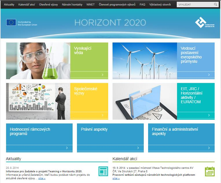 Kde najdu více informací? www.h2020.