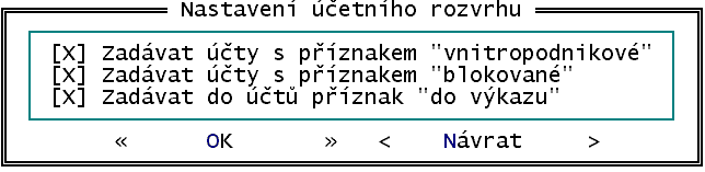 Grand 20 7.16.1.4 Strany zůstatků Ve výkazech je zůstatek uveden v závislosti na nastavení parametrů každého účtu.