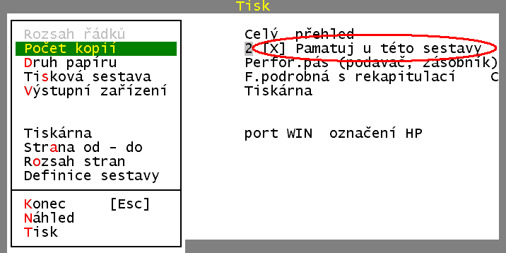 Grand 20 Dále je možné určit strany od do, tedy čísel stran, které se mají tisknout. Obdobně je možné tisk omezit jen na sudé nebo liché strany. Definice sestavy umožňuje vstoupit do návrháře sestav.