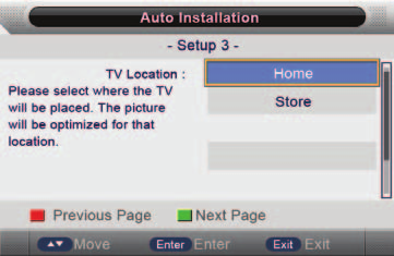Nabídka nastavení analogové televize Vyberte Cancel pro návrat na předchozí menu a stiskněte OK. Vyberte OK a stiskněte tlačítko OK, na krátko se zobrazí menu resetování.