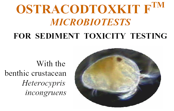 PŮDA + SEDIMENTY Mikrobiotest - OSTRACODTOXKIT FTM: 6 denní chronický test toxicity (mortalita/inhibice růstu) s korýšem Heterocypris incongruens.