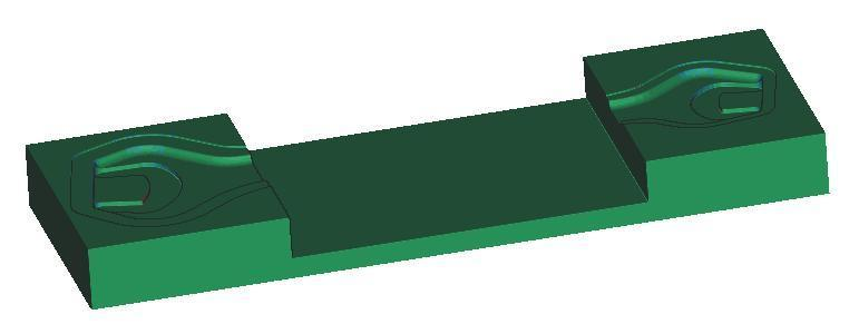 UTB ve Zlíně, Fakulta technologická 56 Vybrání pro hlavu klíče bylo vytvořeno operací CAVITY MILL a válcovou frézou Ø 2 mm.