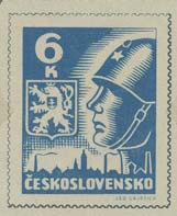 1374 aršík A 691 / 692 VV, Bratislava 1952, posun červené barvy doprava a modré barvy vlevo 1377 NOVÁ MĚNA 2x zn.