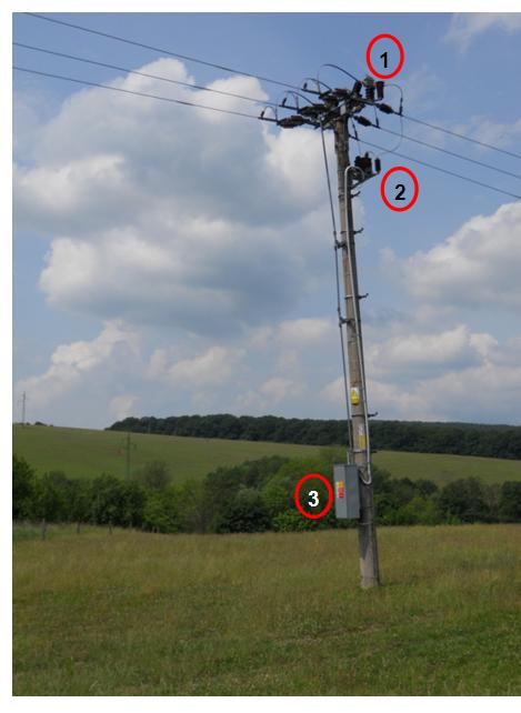 VZDUŠNÉ SIETE 22 kv 1 úsekový odpínač + PTP + PTN 2