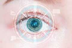 Google brýle eyephone Mikrobiomy Nanoroboti Iris skenery a