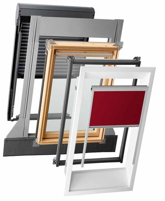 6. Riešenie pre každú strechu Systém VELUX V ponuke výrobkov VELUX nájdete široký výber strešných okien, doplnkových okien, svetlovodov či strešný balkón.