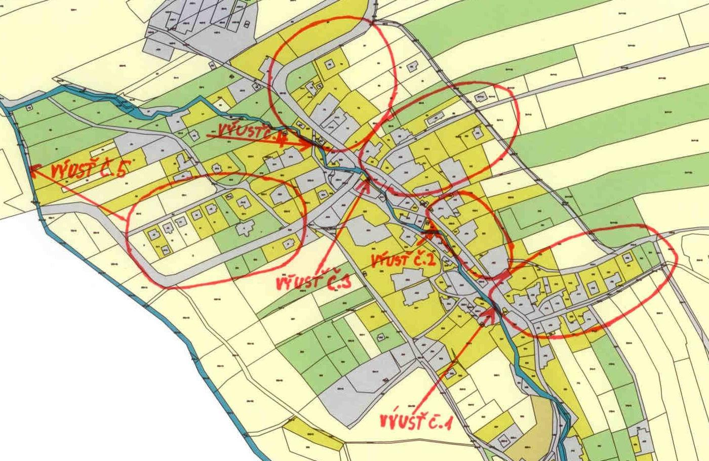 Naměřené hodnoty v obci v roce 2011: Výusť č. 1 povolení Datum odběru Průměr CHSK cr 501 577 45 188 218 960 352,75 BSK 5 143 165 29 69 95 510 175,75 NL 45 65 18 63 64 120 66,25 Výusť č.