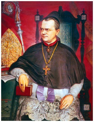 Johann Gregor Mendel (1822 1884) O jeho životě byl mnich, zakladatel genetiky a opat augustiniánského kláštera v Brně studium na Filozofické