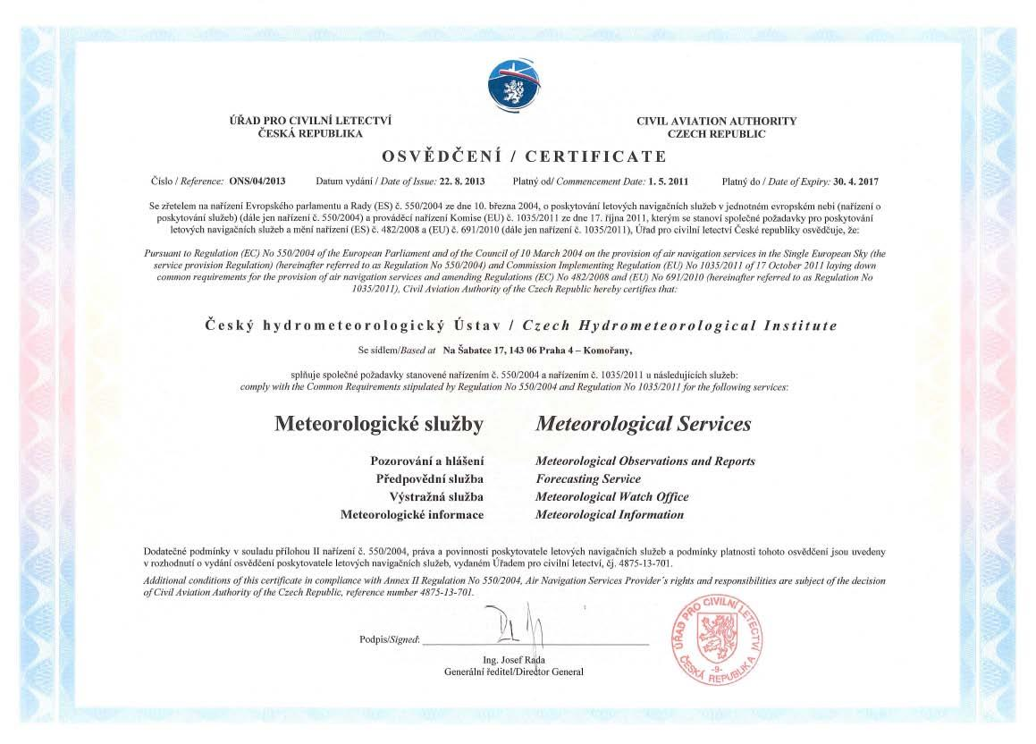 Příloha č. 1 - Certifikát ISO 9001:2008/ISO 9001:2008 Certificate Příloha č.