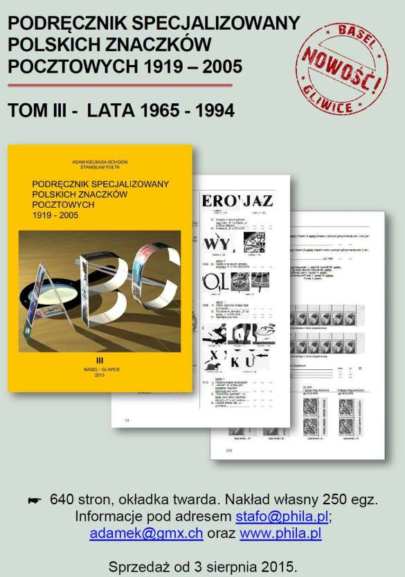- 17 - Nová specializovaná příručka poštovních známek, Díl III.-léta 1965-1994 Bližší informace na adresách uvedených dole.