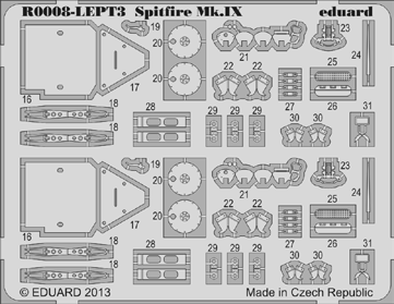 MODELY obsah a bonusy Spitfire Mk.IX Royal Class 1/48 ProfiPACK 1/48 Cat.No.