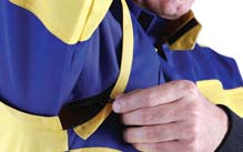 Oděvy Kolekce MAX Oděvy 06 6067 3xx MAX BUNDA Pracovní bunda ze 100 % BA s odpínatelnými rukávy, 260 g/m 2, ideální kombinace ke kalhotům MAX, barva: modro/černá, modro/žlutá, zeleno/černá,