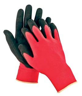 Rukavice 03 3100 475 vel. 6 10 HORNBILL - univerzální rukavice Pletené bezešvé nylonové rukavice s nanesenou pružnou gumou v dlani a na prstech, pružná manžeta. BAL-1/12/120 3131 03 3252 027 vel.