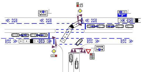 PREFOS Vybraná vzorová řešení kombinace preference BUS na SSZ a prvků prostorové preference Vojtěch Novotný, Tomáš Prousek, téma #9 Řešení preference VHD při průjezdu křižovatkou často vyžaduje