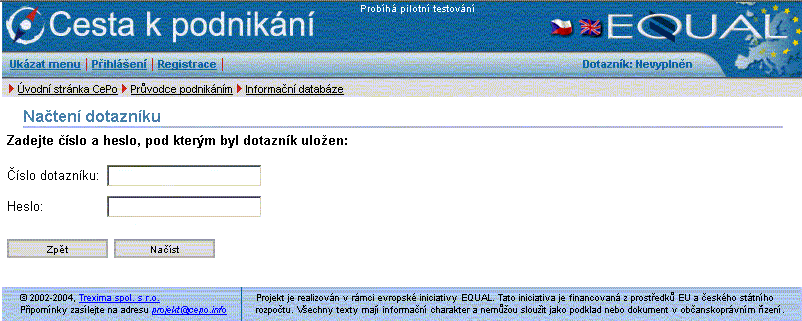 1.4. Průchod stránkami IdKP Vstupní stránka IdKP Toto je úvodní stránka, která klienta informuje o tom, co je to IdKP a k čemu slouží.