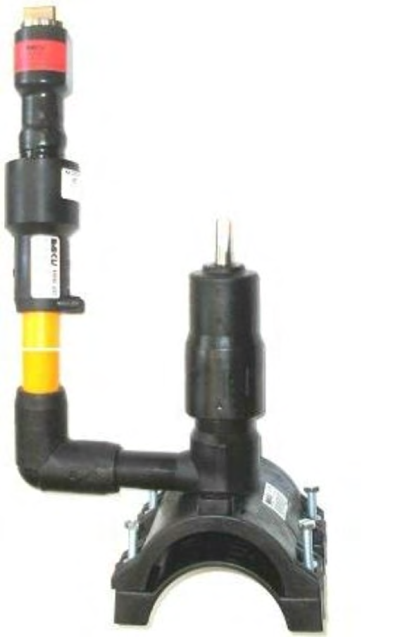 Plastová armatura s ventilem [KVAAPE-AB] Typ K 550 plastová armatura s ventilem a PE odfukem pro plynovodní potrubí PE- SDR 11 Maximální dovolený tlak: plyn PN 10 Plastová armatura typ K 550 se