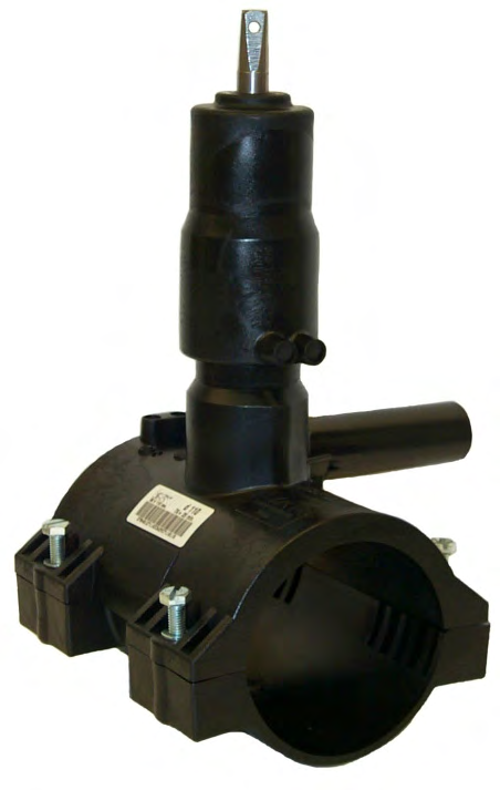 Armatura s ventilem a frézou [KVAA] Typ K 510 armatura s ventilem a frézou pro plynovody a vodovody s redukovanými otáčkami vřetena PE- SDR 11 Maximální dovolený tlak: plyn PN 10 voda PN 16 Plastová