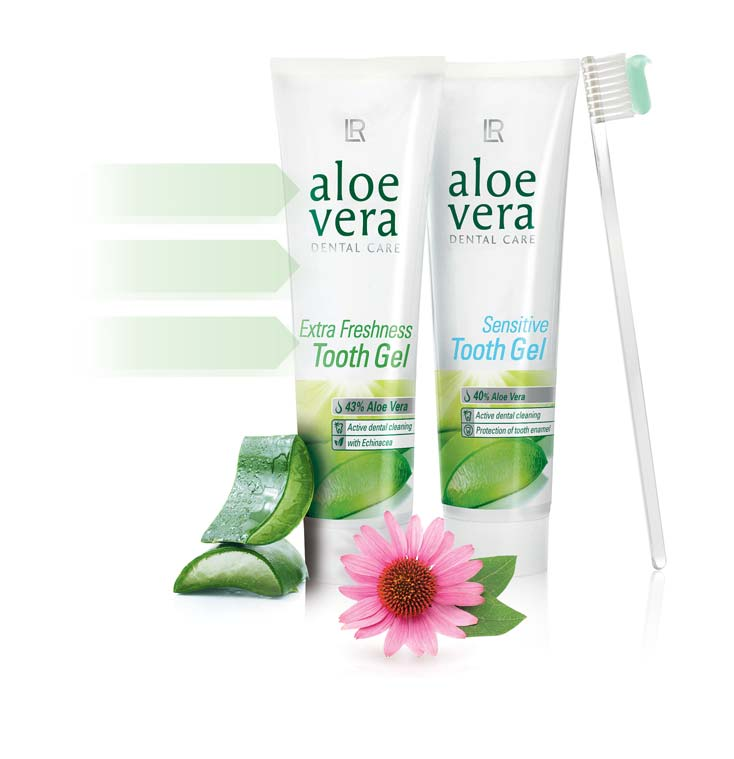 ALOE VERA PÉČE O ZUBY Aloe Vera Zubní pasty jsou ideální pro precizní ošetření zubů a dásní, přičemž navíc efektivně osvěžují dech.