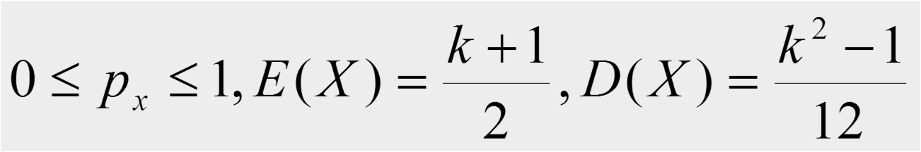 Rovnoměrné a alternativní rozdělení Rovnoměrné (diskrétní) rozdělení (Uniform prob.