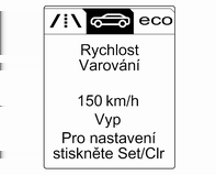 dopravního značení: zobrazuje značky detekované v aktuální části trasy 3 176 Sledujte vzdálenost.