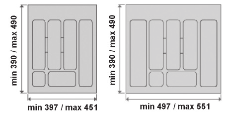 20PZ 600 mm Príborník 778, ALU metalic ROM.6778MT.