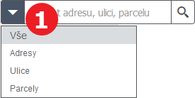 Stačí rozbalit nabídku pomocí tlačítka šipky (viz obrázek - 1) a v otevřeném vyskakovacím menu vybrat položku GSC_WGS_1984 (viz obrázek - 2).