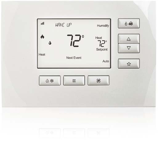 Bezdrátový termostat Control4 od Aprilaire Bezdrátový termostat Control4 od Aprilaire je spolehlivý, propracovaný přístroj, který u vás doma navodí příjemnou atmosféru a pohodlí.