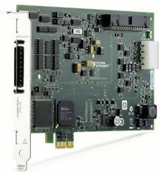 Tato karta dále na svém analogovém výstupu generuje signál pro bezpečnostní obvod. Obr. 6: 16-bitová karta DAQ PCIe 634