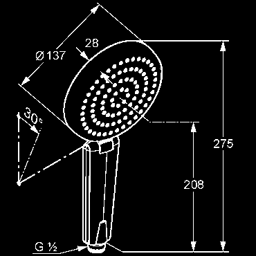 maticami chróm 6209505-00 88,43 KLUDI A-QA nástenná tyč L = 955 mm kovová nástenná tyč s horizontálne a vertikálne nastaviteľným posuvným držiakom so skrutkami a hmoždinkami chróm