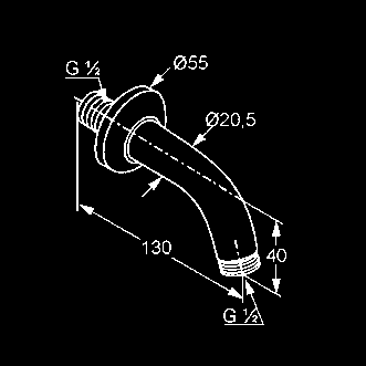 rozetou 61 x 61 mm chróm 6653305-00 39,42 KLUDI sprchové rameno DN 15 pre hlavovú sprchu 1S a 3S bez kĺbu vyloženie 230 mm