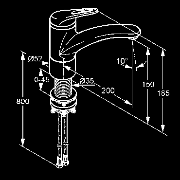 DN 10 strmeňová páka trieda prietokového množstva A perlátor M 24 x 1 otočný výtok (360 ) pre