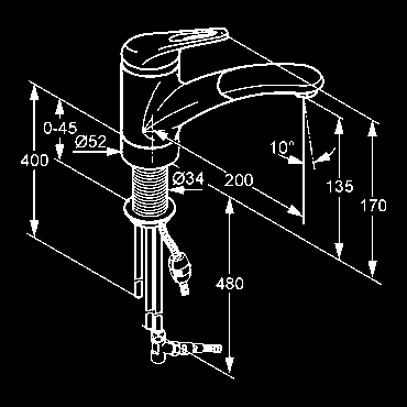 medené rúrky 8/10 mm pre beztlakový prietokový ohrievač P-IX 9029/I chróm 337920562