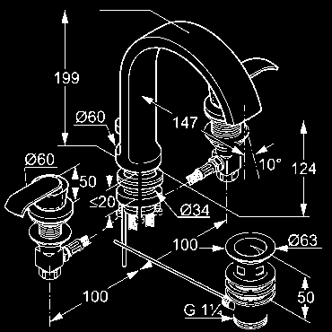 súpravy stupeň hlučnosti I chróm chróm/sklo zelené 550300575 55030H775 474,90 542,43 JOOP!