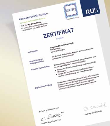 Systém bol otestovaný a certifikovaný bezpečnostnými expertmi z Ruhr-Universität Bochum a je rovnako bezpečný ako Online Banking.