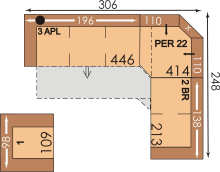 3APL-PER22-2BR-1 2 2BL-PEL22-3APR-1 PER22/PEL22 = Trapezový, 2 relax funkce, pravý nebo levý