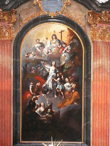 [12.1] Franz Anton Maulbertsch: Andělé ve službách víry, 1792 1793, plátno,