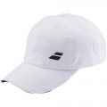 Babolat Basic logo cap junior - bílá tyrkys logo Babolat Cap - bílá čepice tyrkys logo zhotovená z