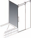 BSSV/BSSU - boční díl k posuvným dveřím BSEV - posuvné dveře rohový vstup ukotvení do U profilu PIANA SLIDE / PRO standardní výška 21 mm bezpečnostní sklo mm Lze kombinovat s posuvnými dveřmi BSTVS