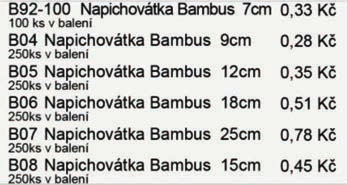 Napichovátka Bambus 12 cm