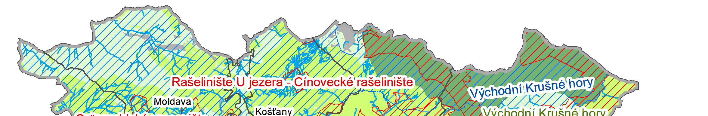 Na území SO ORP Teplice se nachází řada velkoplošných zvlášť