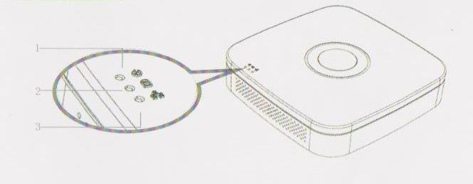 Dioda značící pracující HDD 3. Dioda značící připojený síťový kabel 1.2 Vložení HDD 1.