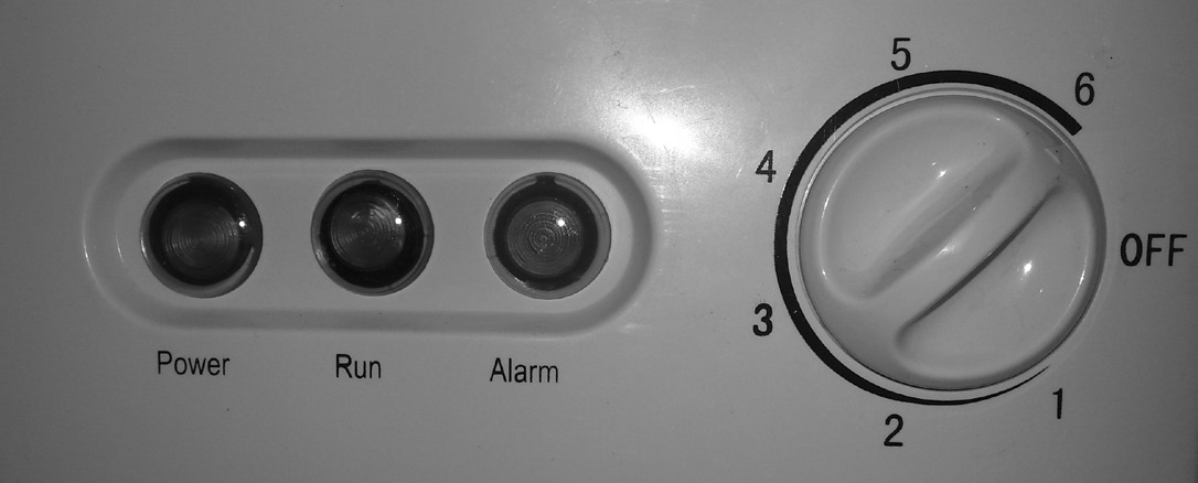 ENG Temperature Setting Set the temperature, on the temperature control knob.. Position OFF - switched off (stops cooling cycle) Position 1 Cold Position Position 4 Colder.