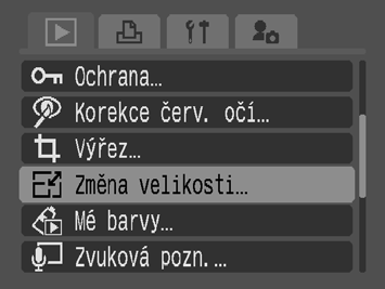 149 Funkce Mé barvy se neuplatní, pokud není na paměťové kartě dostatek volného místa.