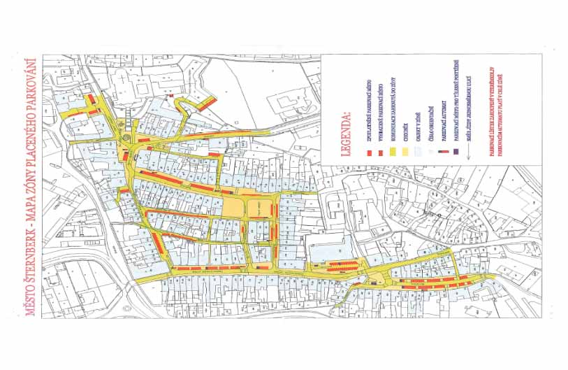 Důležitým dopravním opatřením bylo z hlediska statické dopravy vytvoření zóny placeného parkování s
