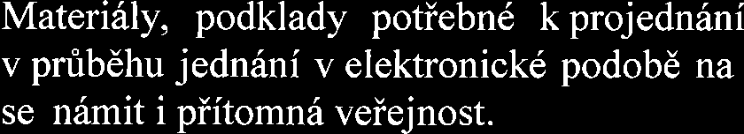 Hlavn[ 75. 691 43 Hlohovec str. 2/6 Materi6ly, podklady potiebnd k projedn6ni v prub6hu jednrini v elektronickd podobd na sezn6mit i piitomn6 veiejnost.