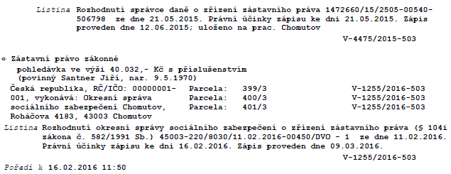 VII. S nemovitostí nejsou spojeny žádné závady, které prodejem v dražbě nezaniknou. VIII.