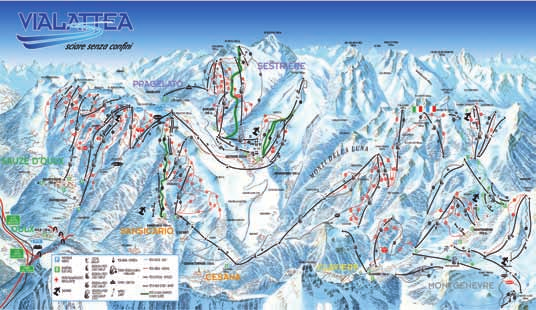 000 85 66 % ANO Freestyle: x 4x snowpark Aprés-Ski: kluziště, bazén, sauna, tenisové kurty, squash, heliskiing, autoškola na ledu 1 2 3 4 Obří lyžařská oblast leží 80 km od turína v nejzápadnějším