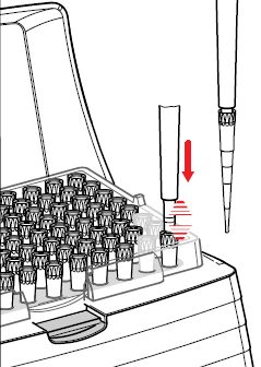 3.2. Nasazení pipetovací špičky Research plus je funkční pouze s nasazenou špičkou.
