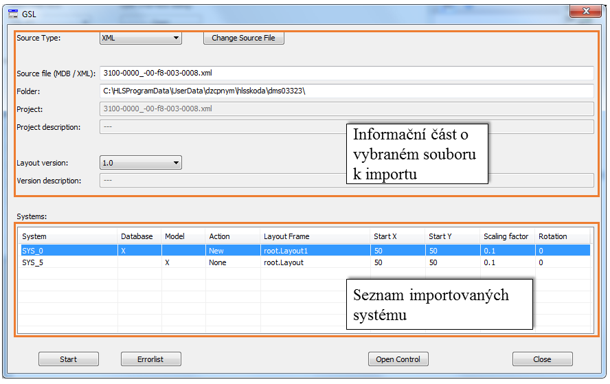 materiálového toku. Vygenerovaný *.xml soubor je následně připraven pro import do simulačního SW Plant Simulation. Import *.xml souboru V simulačním SW Plant Simulation je *.