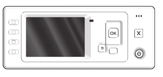 Pencerenin üstündeki ve ön paneldeki (LCD ekran) plastik filmleri çıkarın. Zapněte napájení tiskárny pomocí přepínače umístěného přímo nad napájecí zásuvkou.